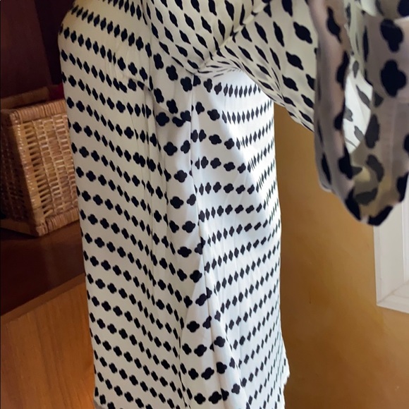 L BRIXON IVY SCOOP NECK BLACK & CREAM PULL OVER BLOUSE 3/4 LOOSE Sleeve… - Picture 5 of 13